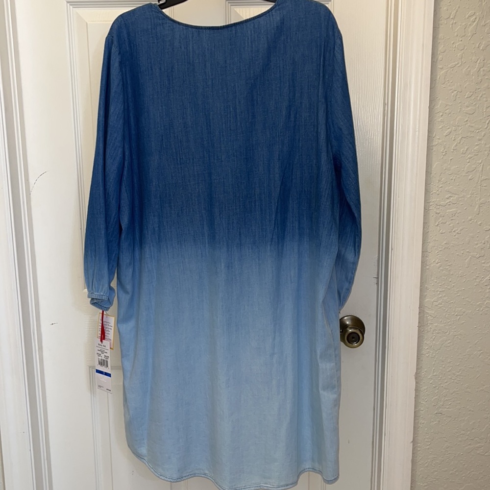 Ruby Rd denim ombré dress - Picture 6 of 8